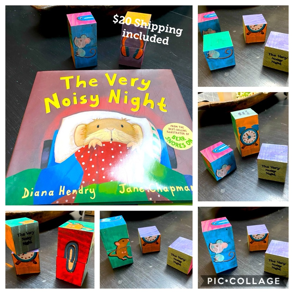 ❤️ SOLD Hard cover book plus the blocks (set of 4)